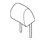 Headrest - Kia (88700-R5000MQV) - view 3