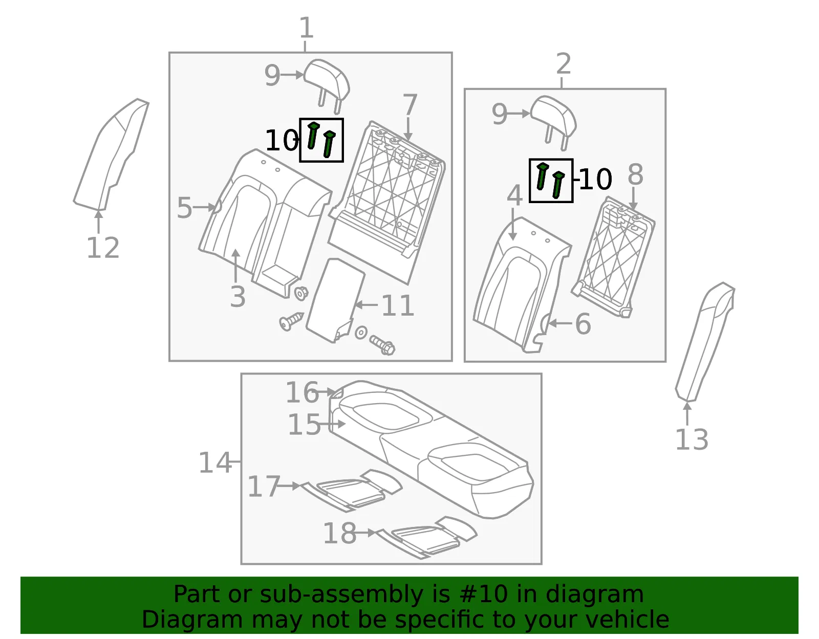 Headrest Guide - Kia (88713-4C120UP) - view 2