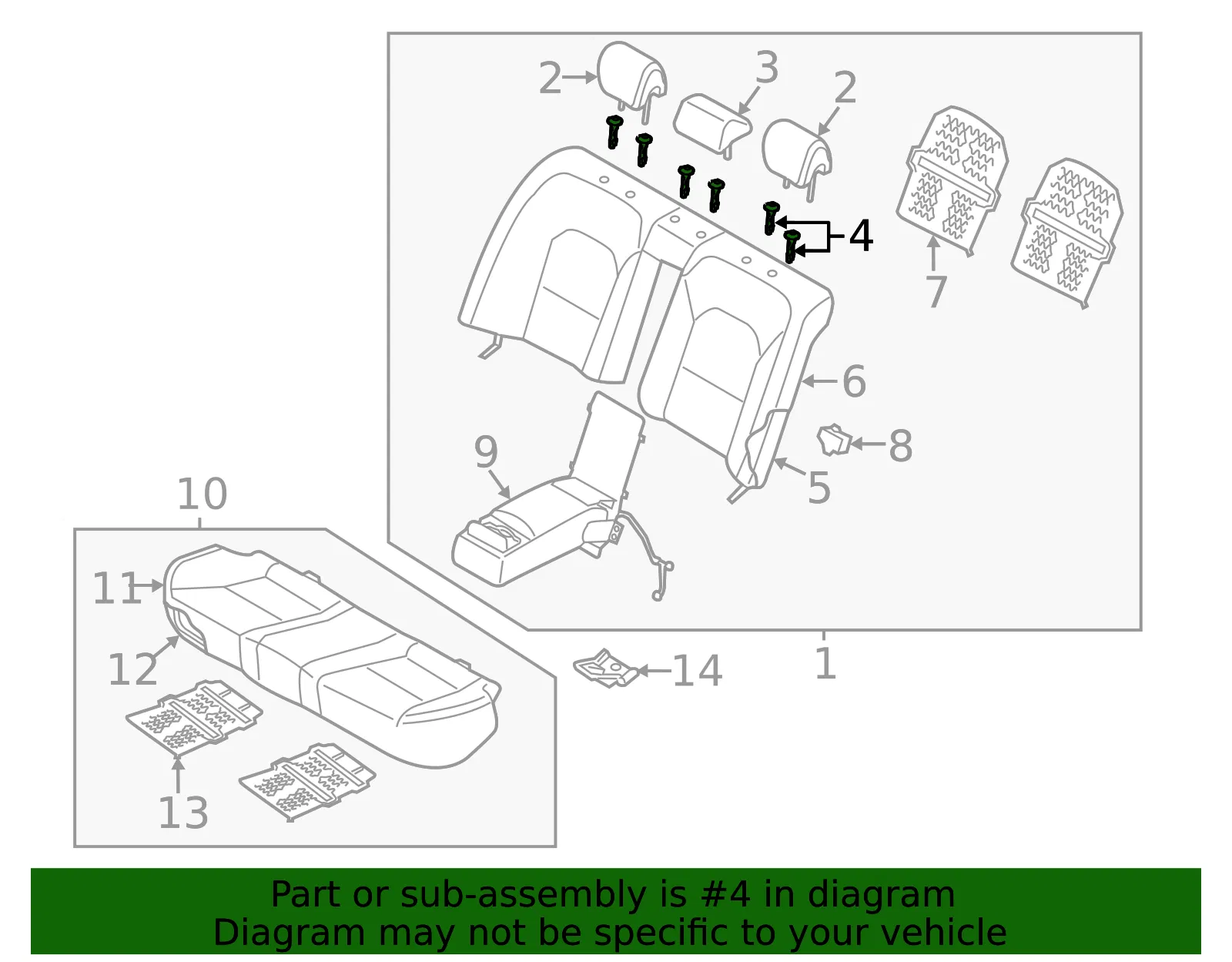 Headrest Guide - Kia (88720-1R000WK) - view 2