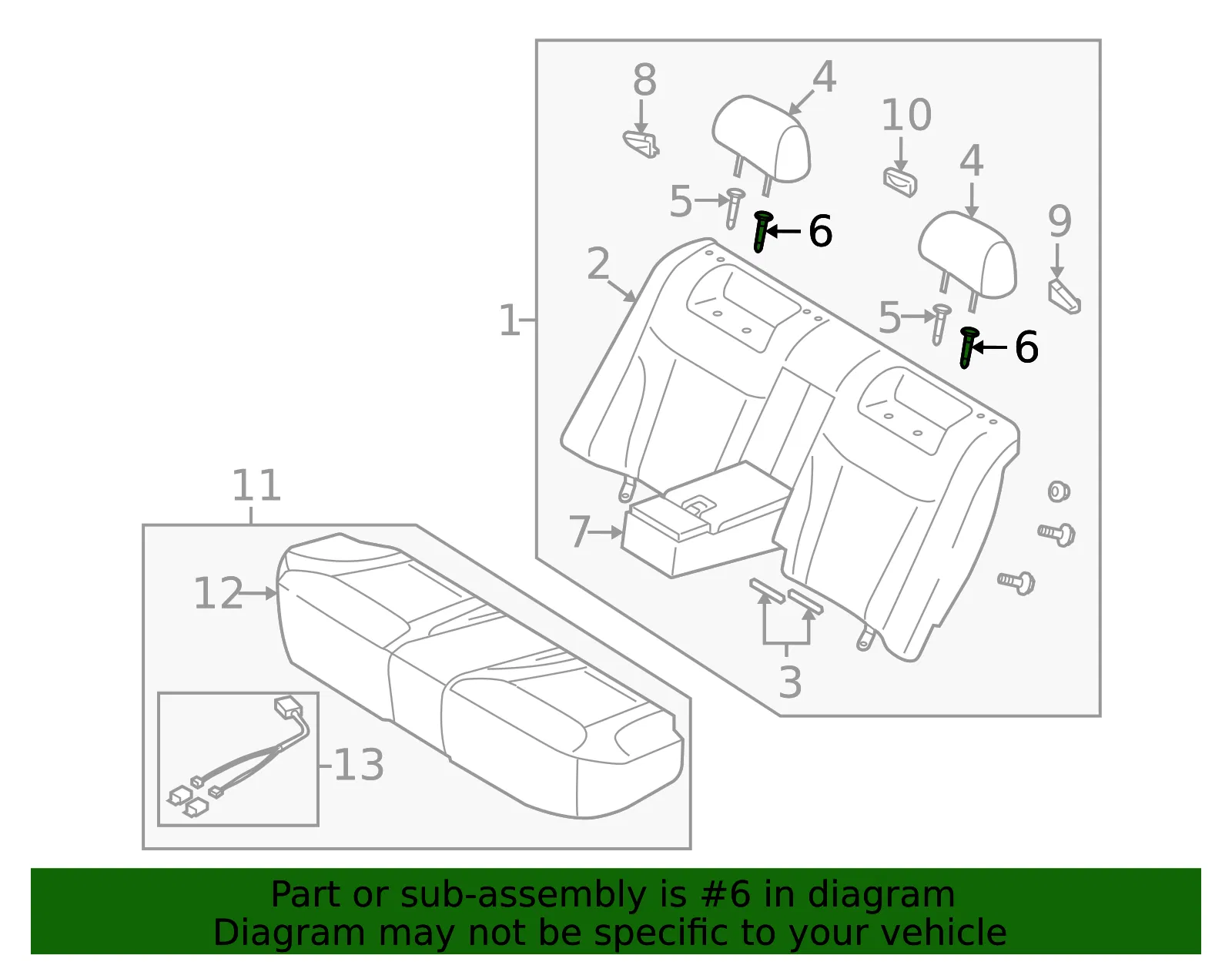 Headrest Guide - Kia (88720-2500026) - view 2