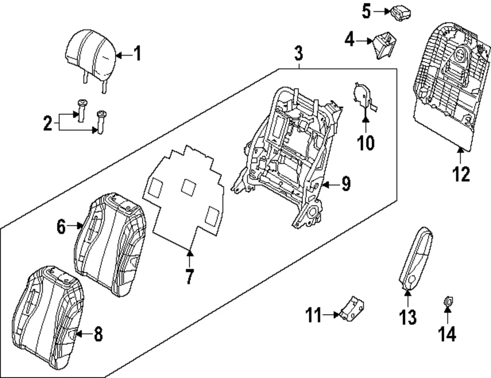 Headrest Guide - Kia (88721-H8000GYT)
