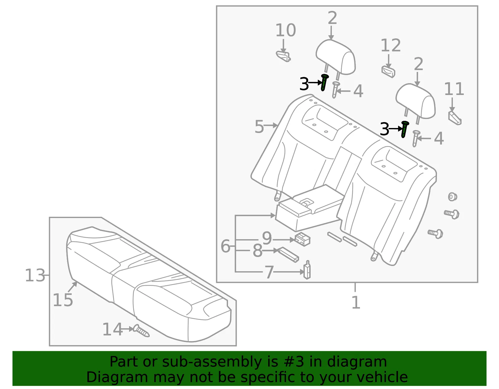 Headrest Guide - Kia (88722-25000NF) - view 2