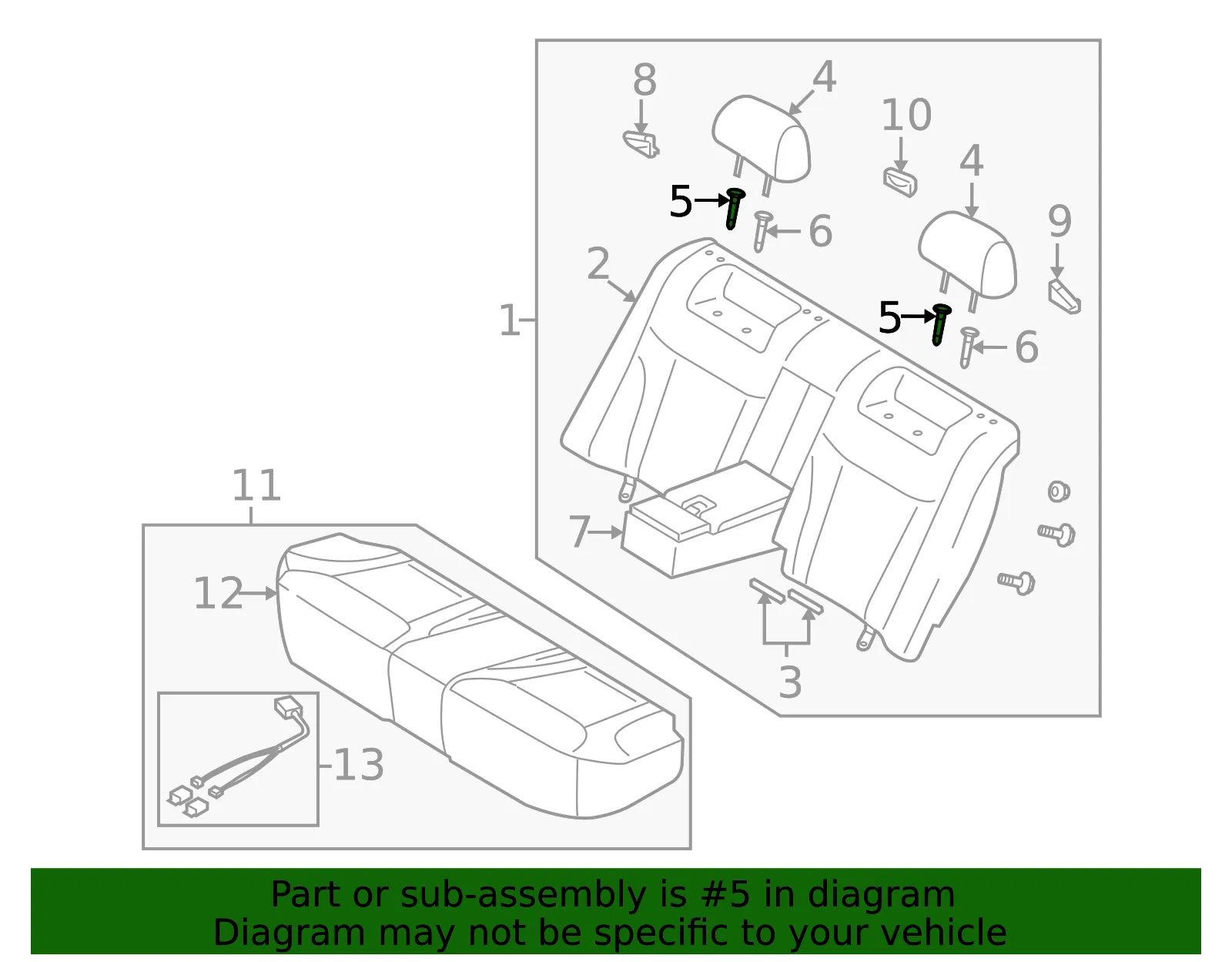 Headrest Guide - Kia (88722-25000VA) - view 2