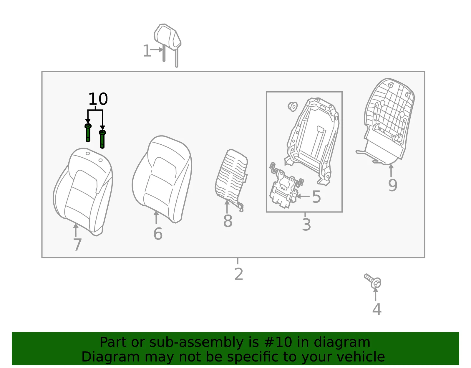 Headrest Guide - Kia (88722-D9000WK) - view 2