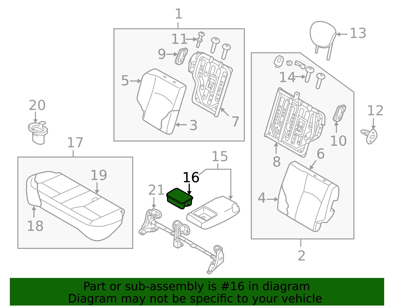 Cup Holder - Nissan (88741-EM55A) - view 2