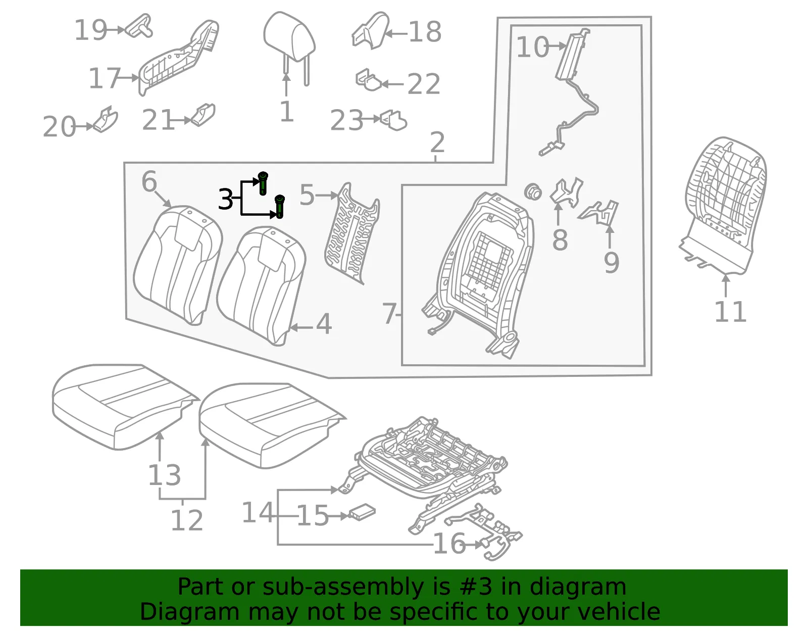 Headrest Guide - Kia (88770-L1000GYT) - view 2