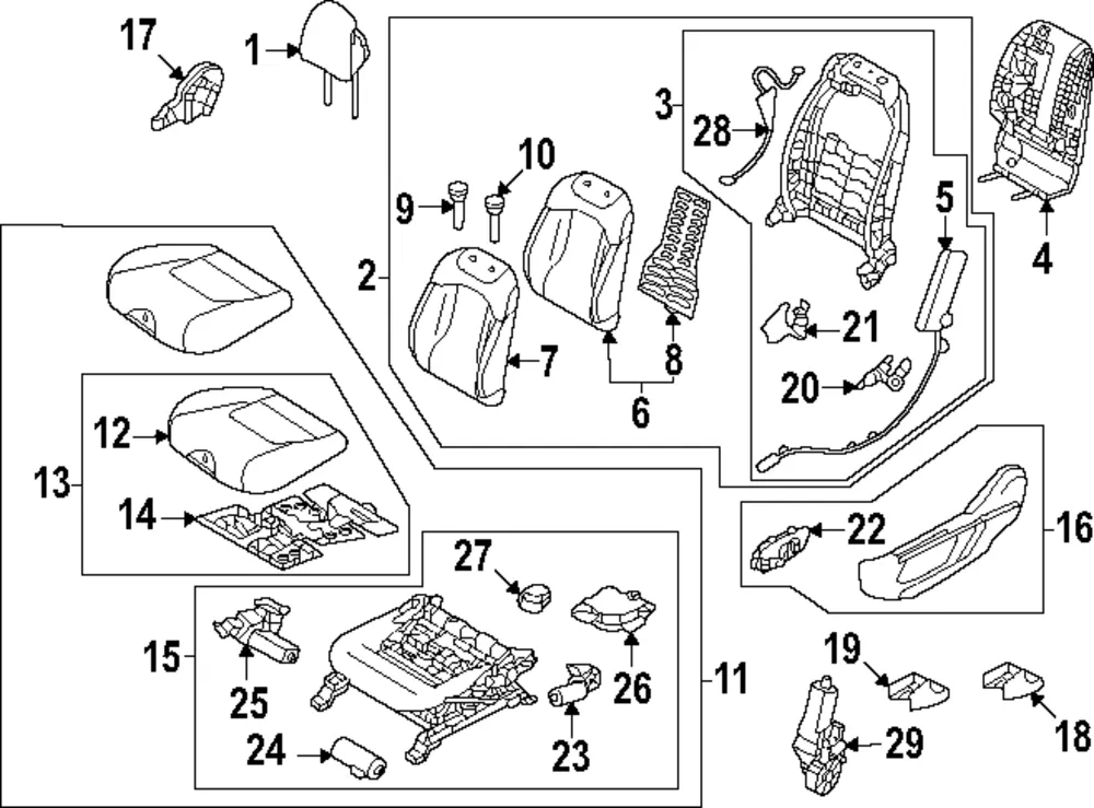Headrest Guide - Kia (88770-P1000WK)
