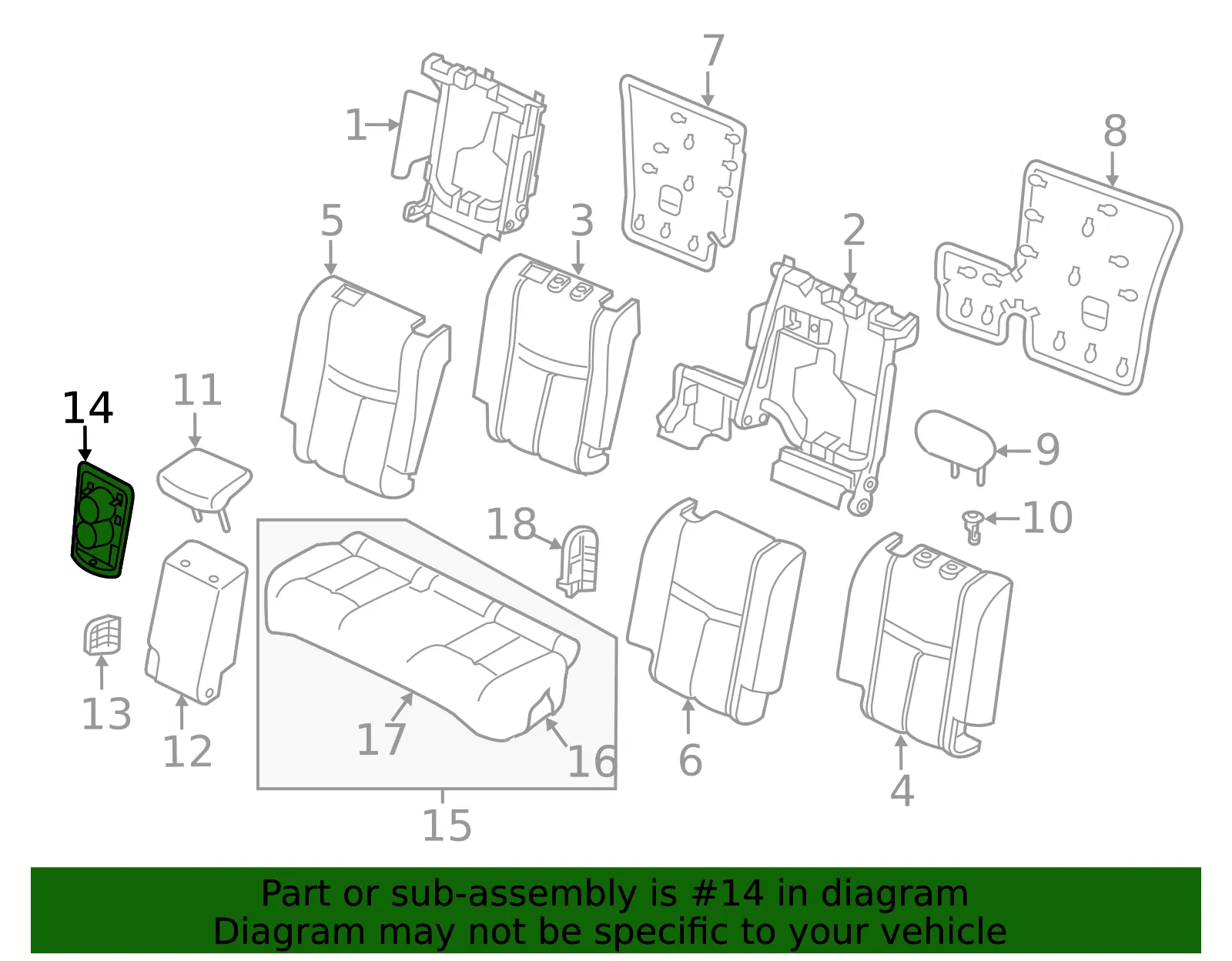 Cup Holder - Nissan (88775-1FA0C) - view 2