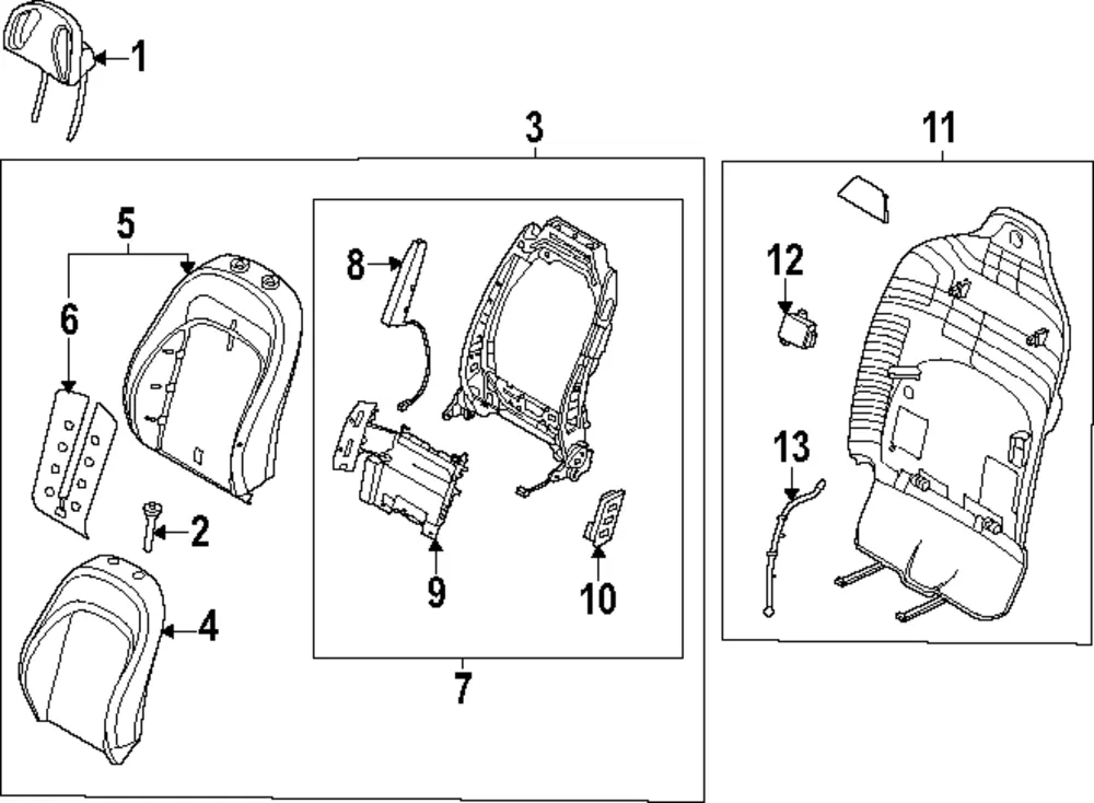 Headrest Guide - Kia (88780-DO000DFS)