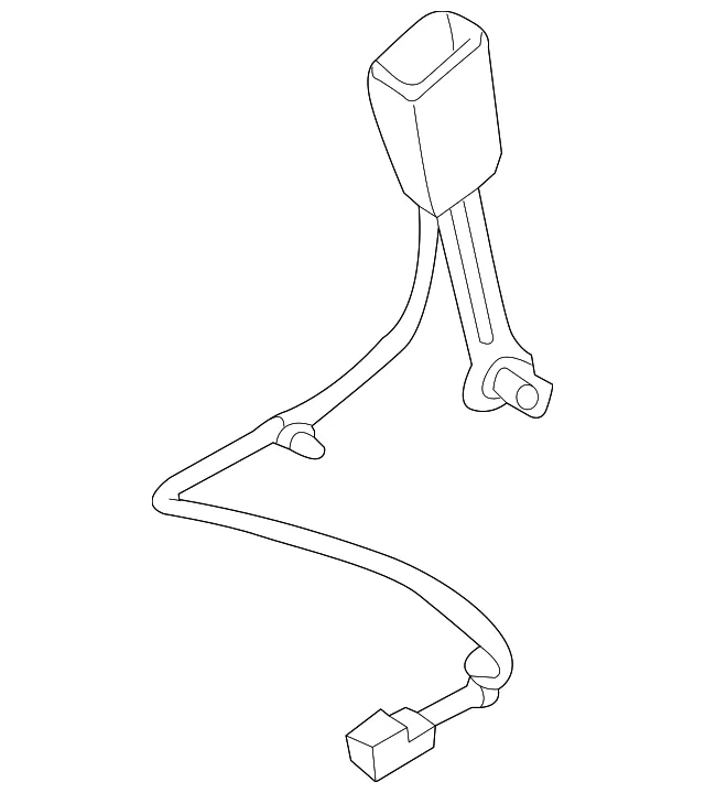 Buckle - Driver's Side (LH) - Kia (88830-3R500WK)
