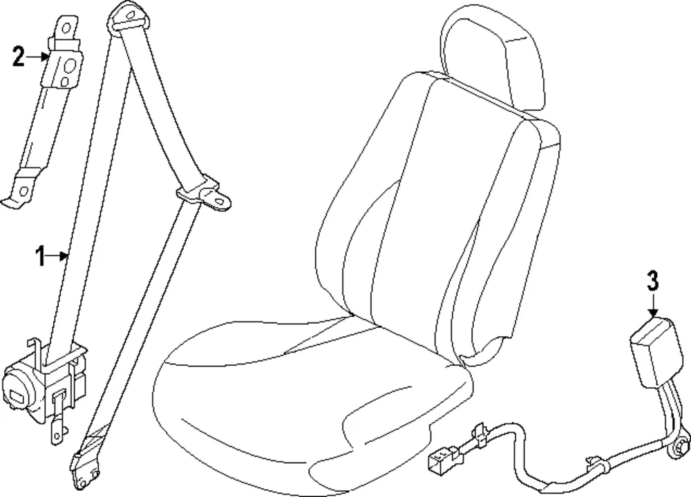 Buckle - Kia (88830-DO000RBQ)