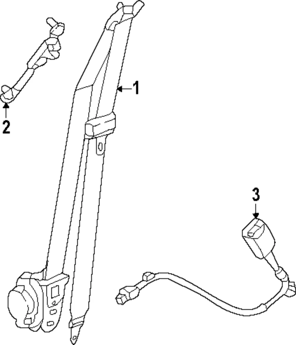 Seat Belt Receptacle - Kia (88830-GG510RBQ)