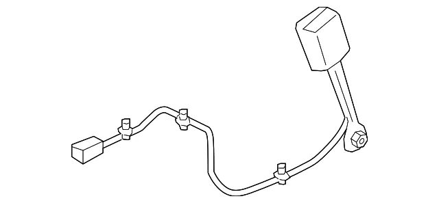 Buckle - Passenger Side (RH) - Kia (88840-D5550WK)