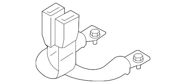 Seat Belt Receptacle - Nissan (88843-1KA1A) - view 2