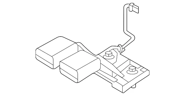 Seat Belt Receptacle - Nissan (88852-9BU9A)