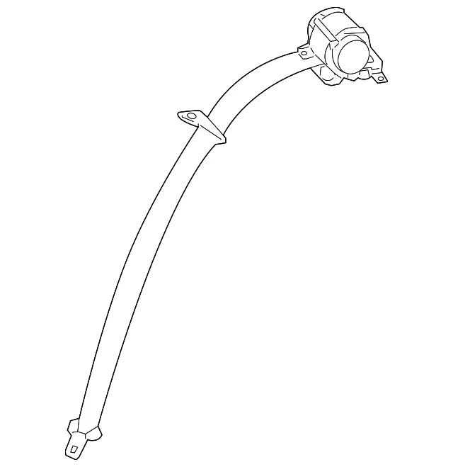 Rear Center Seat Belt Tongue Assembly - Nissan (88854-7LX8A)