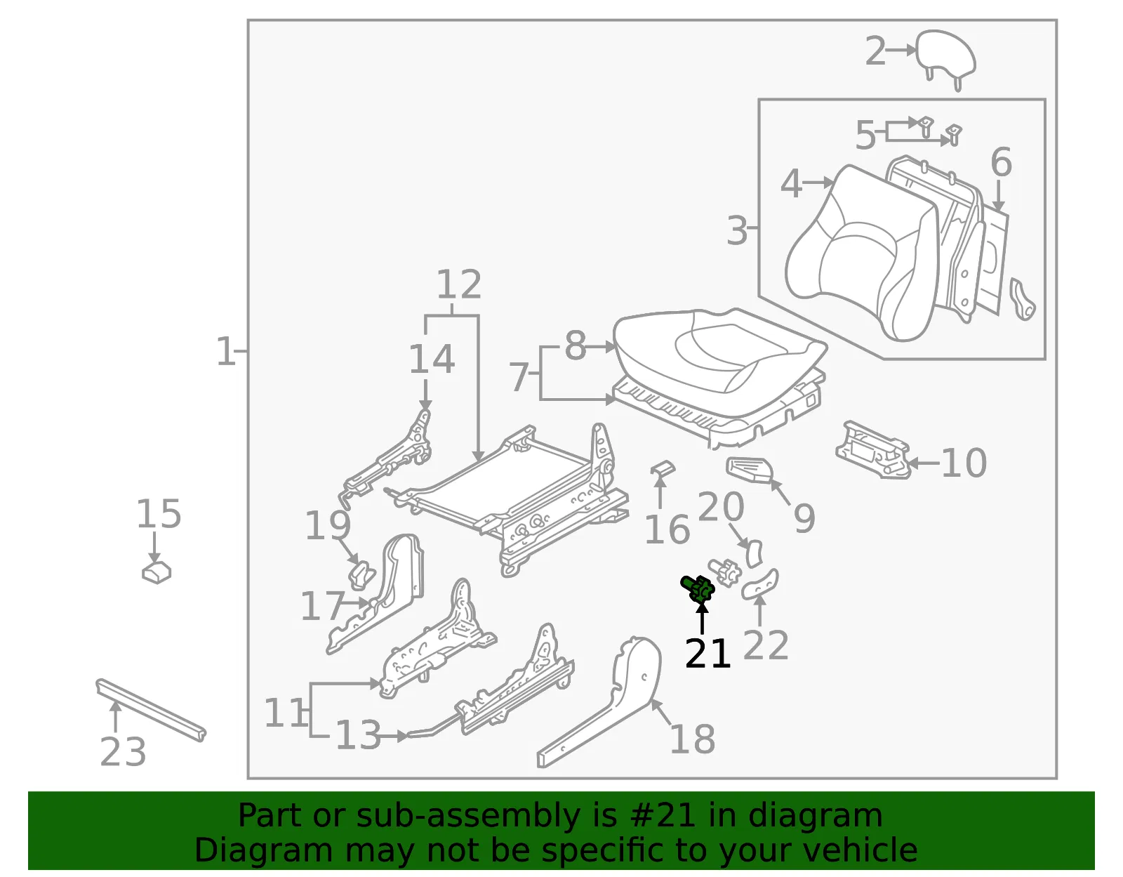 Adjust Knob - Kia (88904-38100BT) - view 2