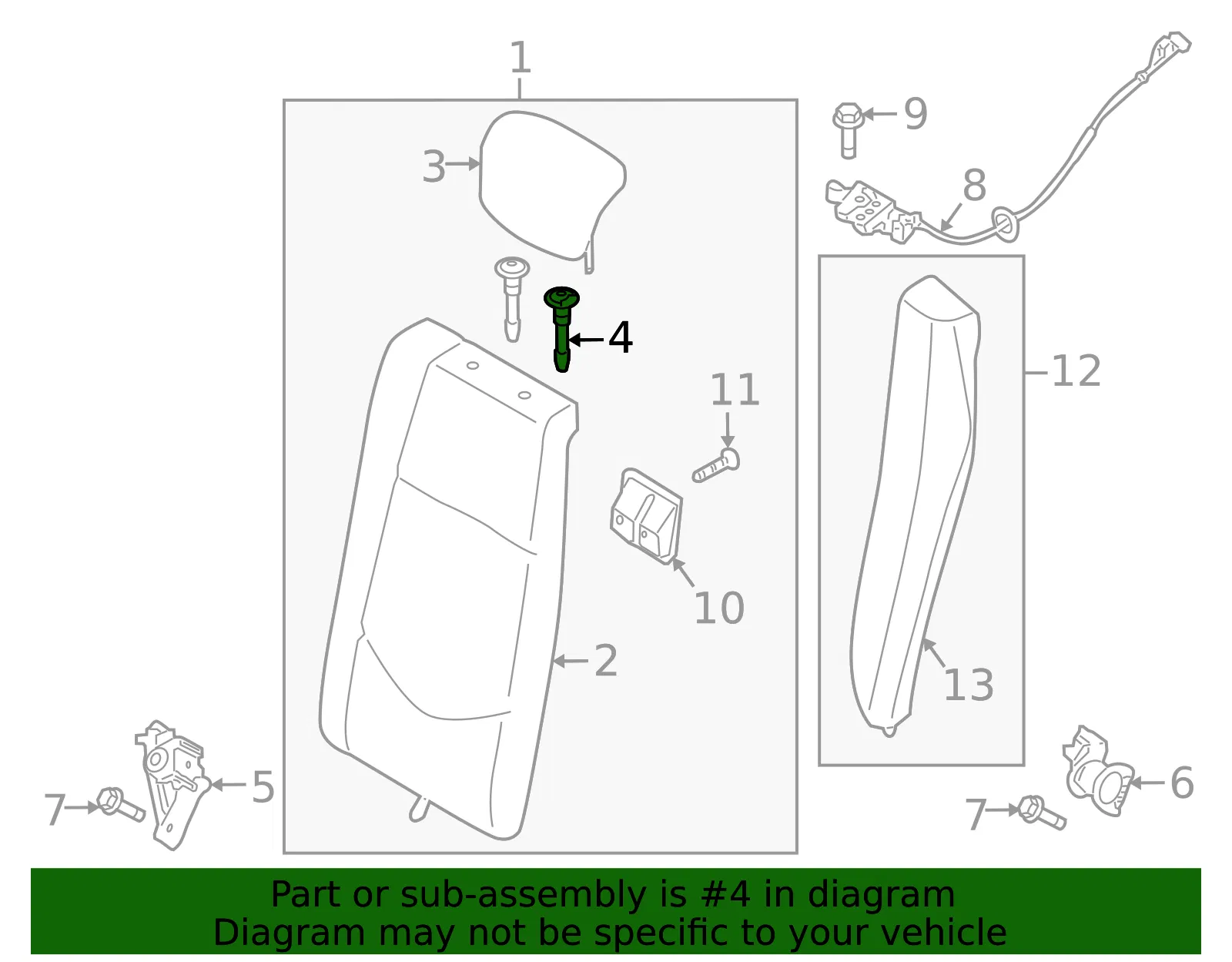 Headrest Guide - Kia (88910-1M300WK) - view 2