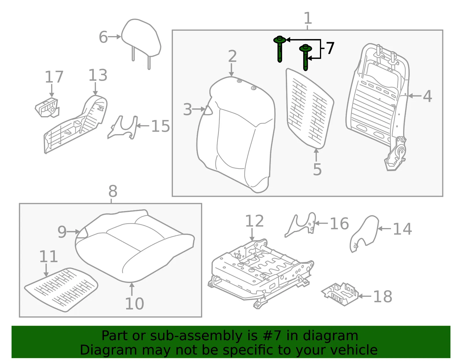 Headrest Guide - Kia (88910-1M400WK) - view 2