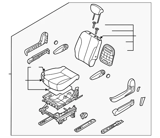 Seat Assembly - Passenger Side (RH) - Kia (89002-4D110CS8)