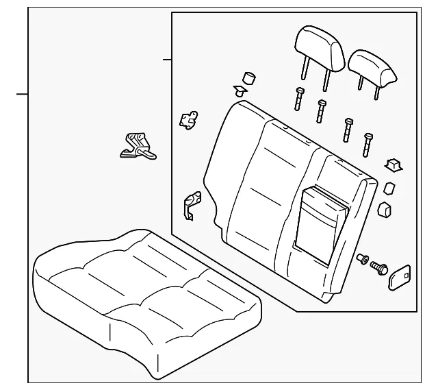 Seat Assembly - Passenger Side (RH) - Kia (89004-3E011GW5)