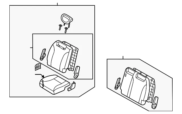 Seat Assembly - Passenger Side (RH) - Kia (89006-4D110KS8)