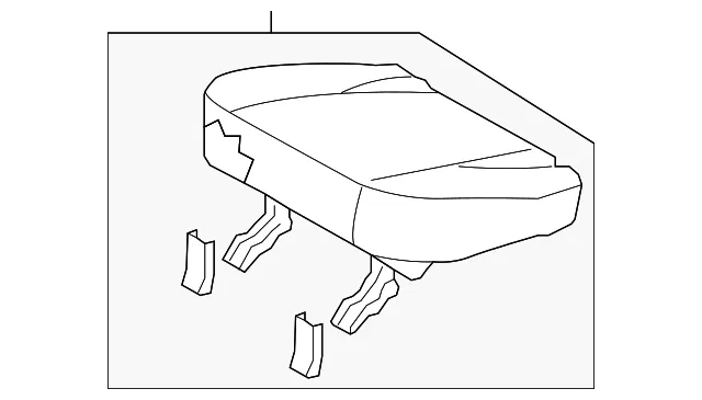 Cushion Assembly - Driver's Side (LH) - Kia (89100-1F003ACB)