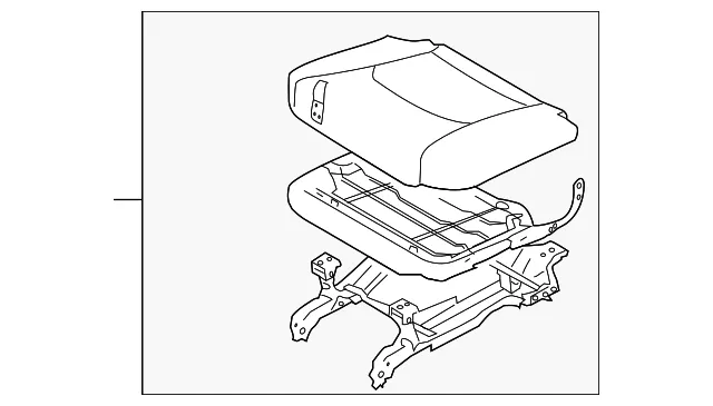 Cushion Assembly - Driver's Side (LH) - Kia (89100-2J800ACG)