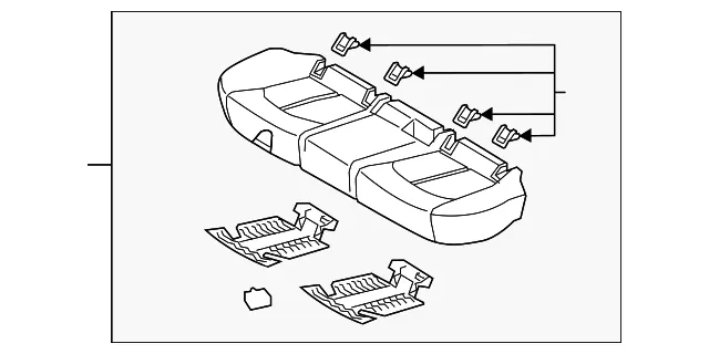 Cushion Assembly - Kia (89100-A8010HE4)