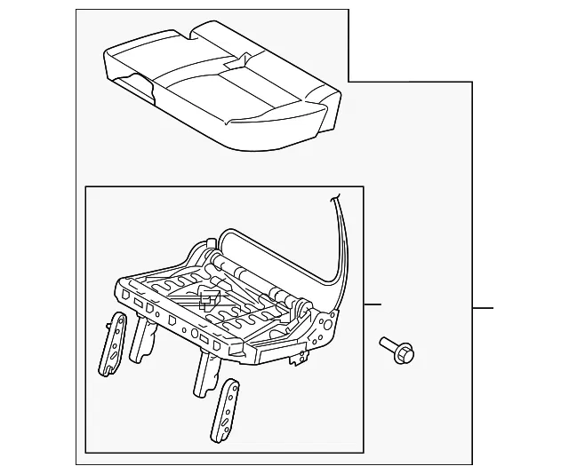 Seat Cushion - Kia (89100-A9070DLF)