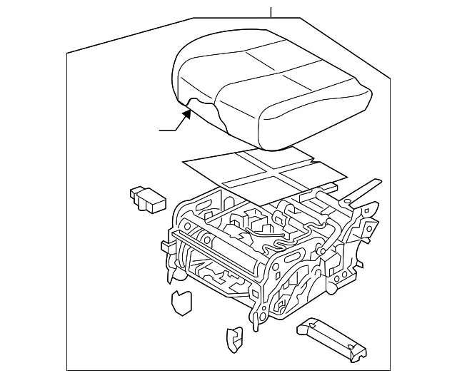 Seat Cushion - Kia (89100-A9BE0D7K)