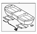 Cushion Assembly - Kia (89100-B2230KF7) - view 3