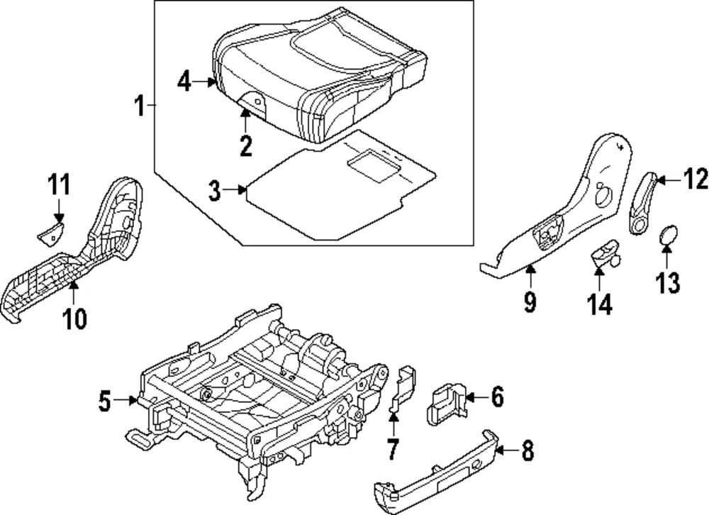 Cushion Assembly - Kia (89100-R0861KXP)