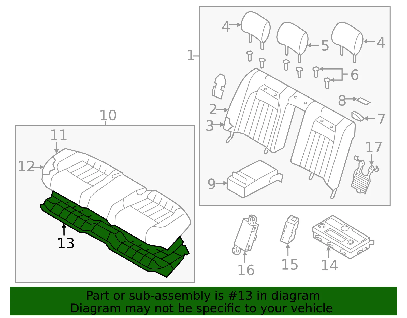 Seat Frame - Kia (89110-3T000) - view 2