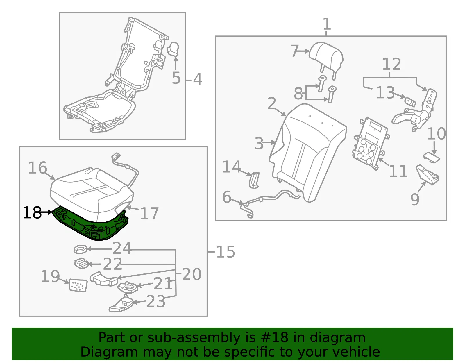 Cushion Frame - Kia (89110-3T500) - view 2
