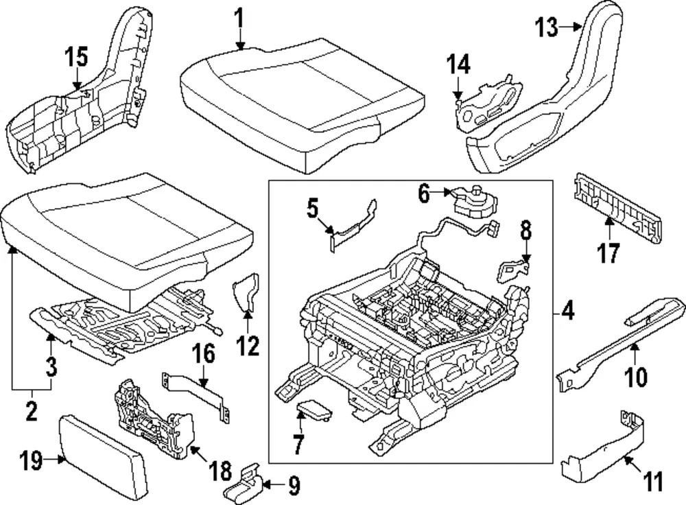 Seat Adjust Assembly - Kia (89130-DO220)