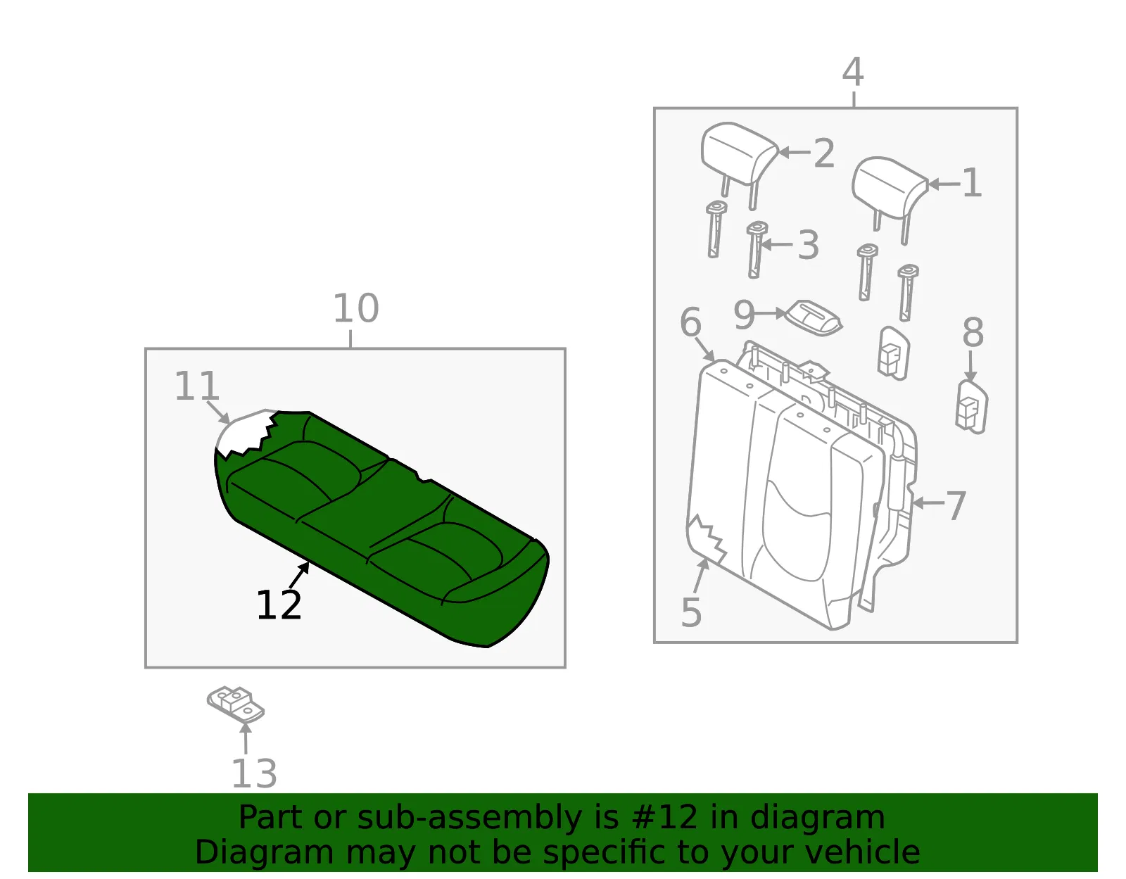 Cushion Cover - Kia (89160-2K520ALF) - view 2