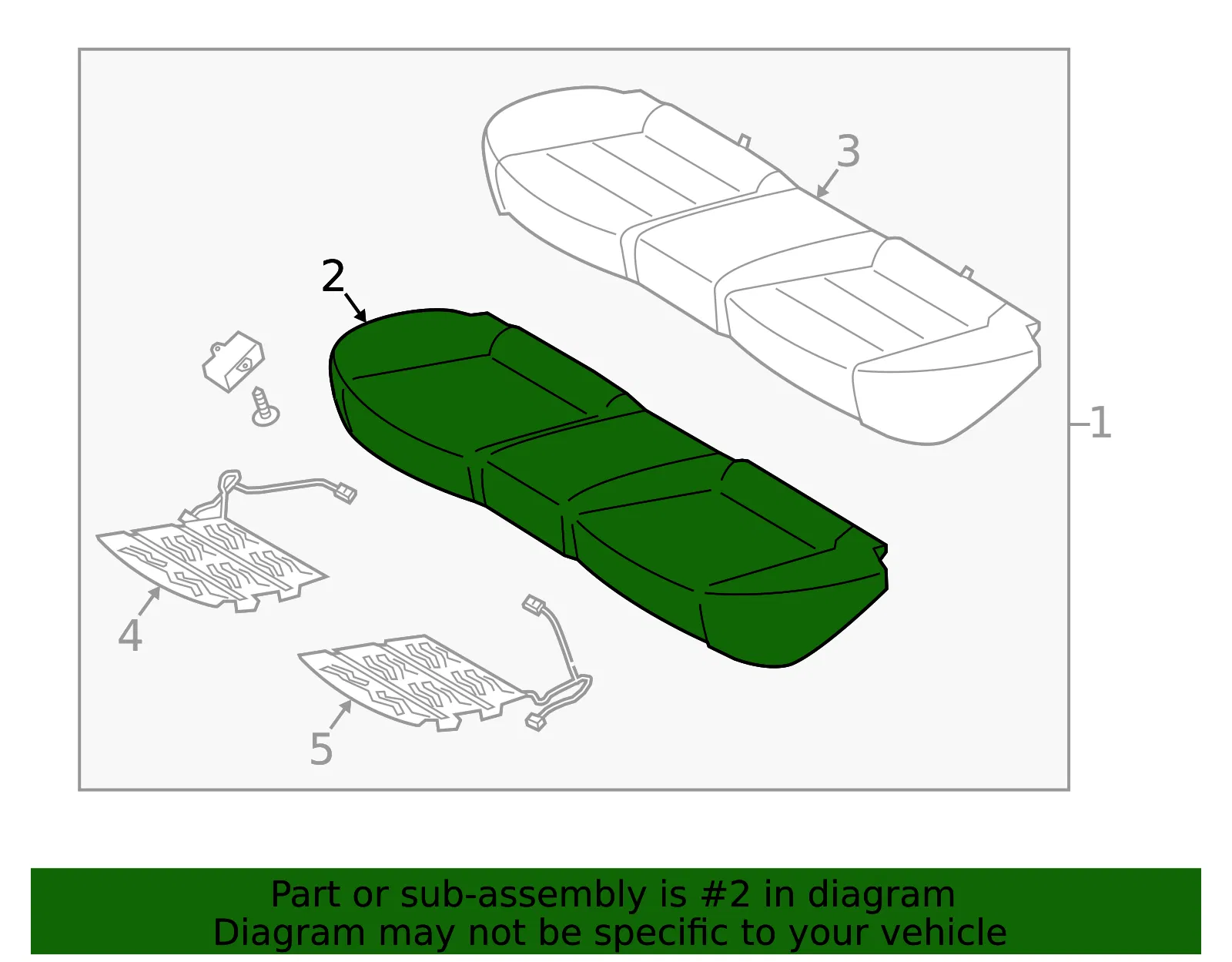 Cushion Cover - Kia (89160-A7870K3E) - view 2