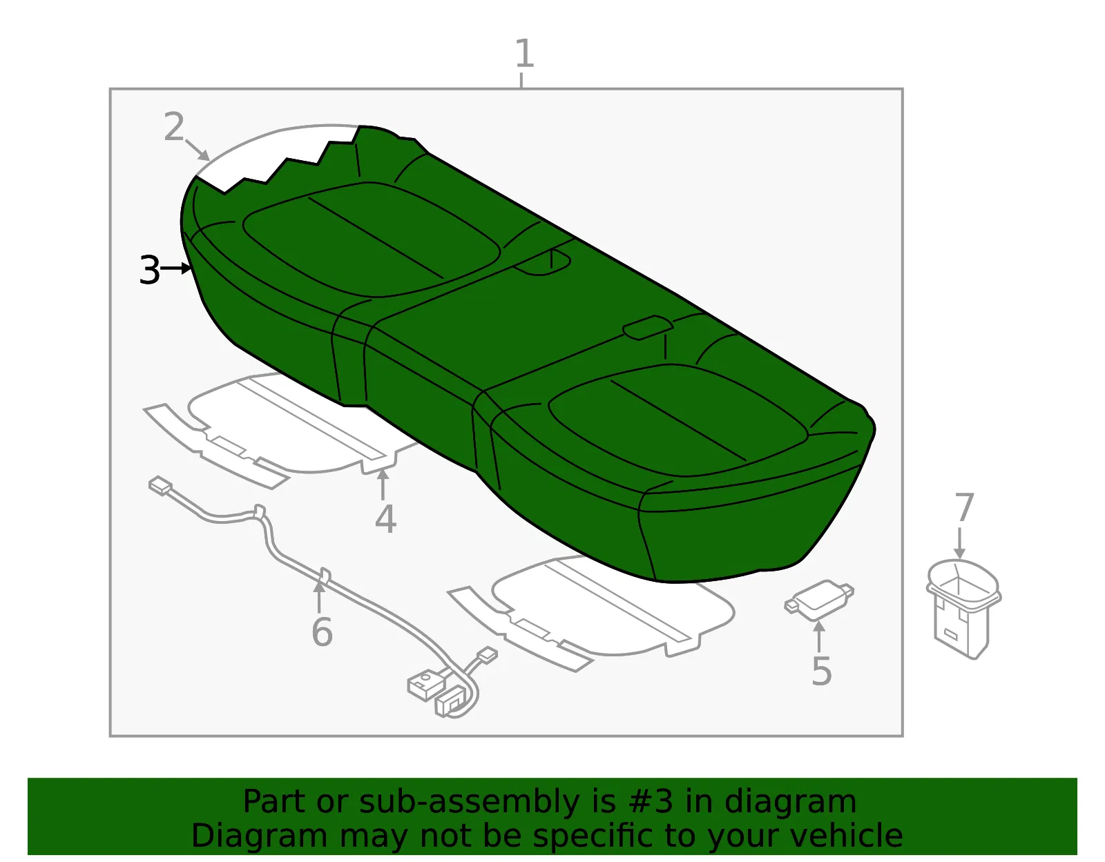Cushion Cover - Kia (89160-B2000KE3) - view 2