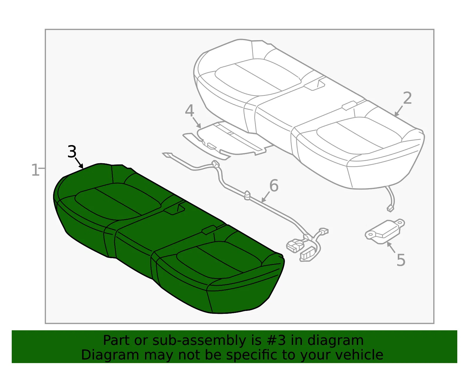 Cushion Cover - Kia (89160-E4000ASY) - view 2