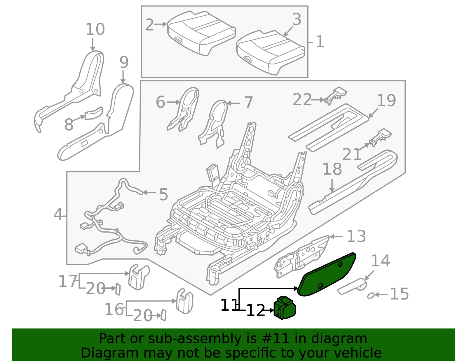 Lower Trim - Kia (89187-P2100WK) - view 2