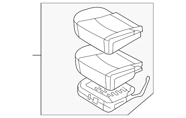 Cushion Assembly - Passenger Side (RH) - Kia (89200-2J120ACH)