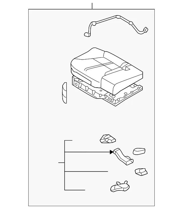 Cushion Assembly - Kia (89200-3T930KEK)