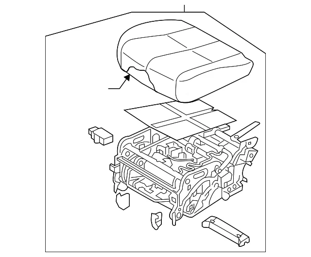 Seat Cushion - Kia (89200-A9BE0D7K)