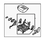 Cushion Assembly - Kia (89200-C6670C63) - view 3