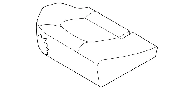 Seat Cushion - Passenger Side (RH) - Kia (89202-2F000472)