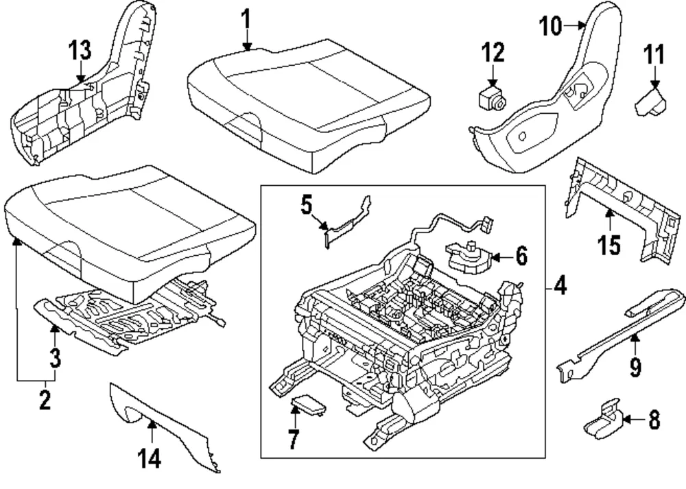 Cushion Cover - Kia (89260-DO420C37)