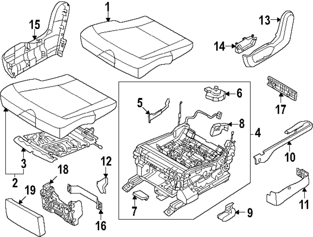 Seat Trim - Kia (89279-DO200DFS)
