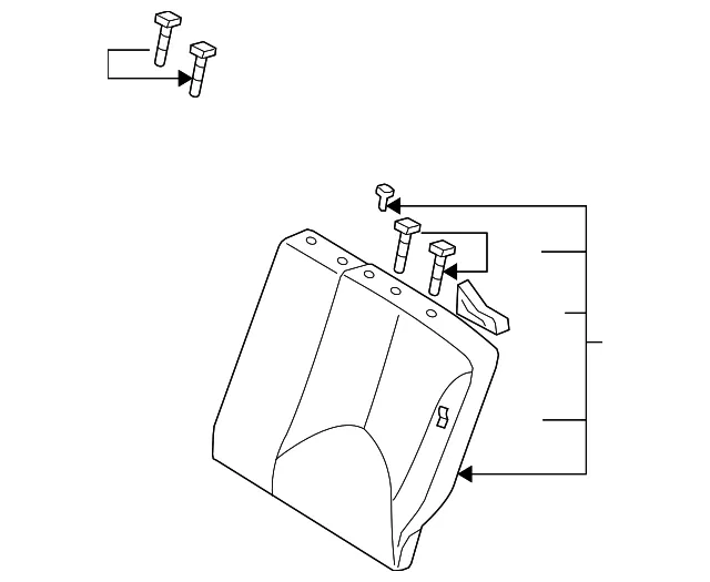 Seat Back Assembly - Driver's Side (LH) - Kia (89300-1G560AHN)