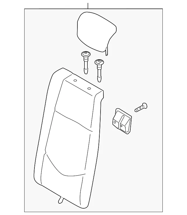 Seat Back Assembly - Kia (89300-1M310AF1)